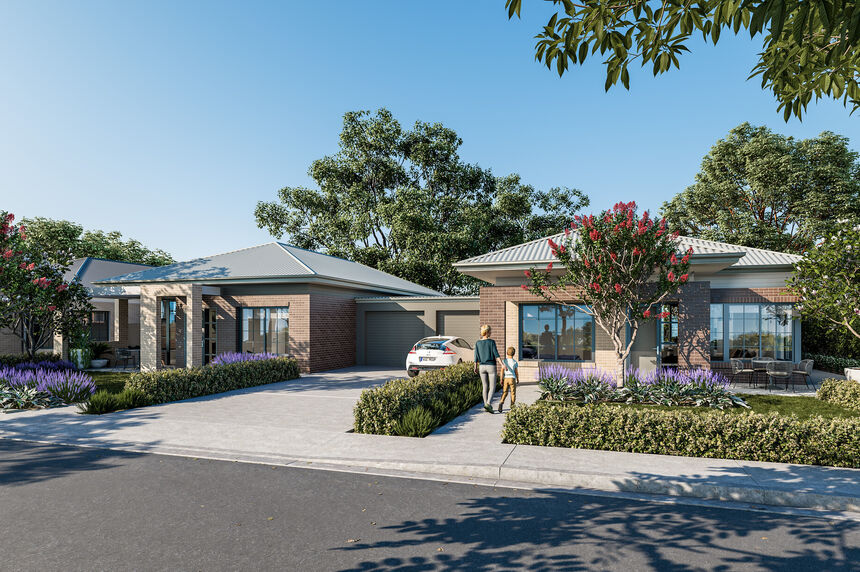 streetscape exterior of a retirement living Sydney location