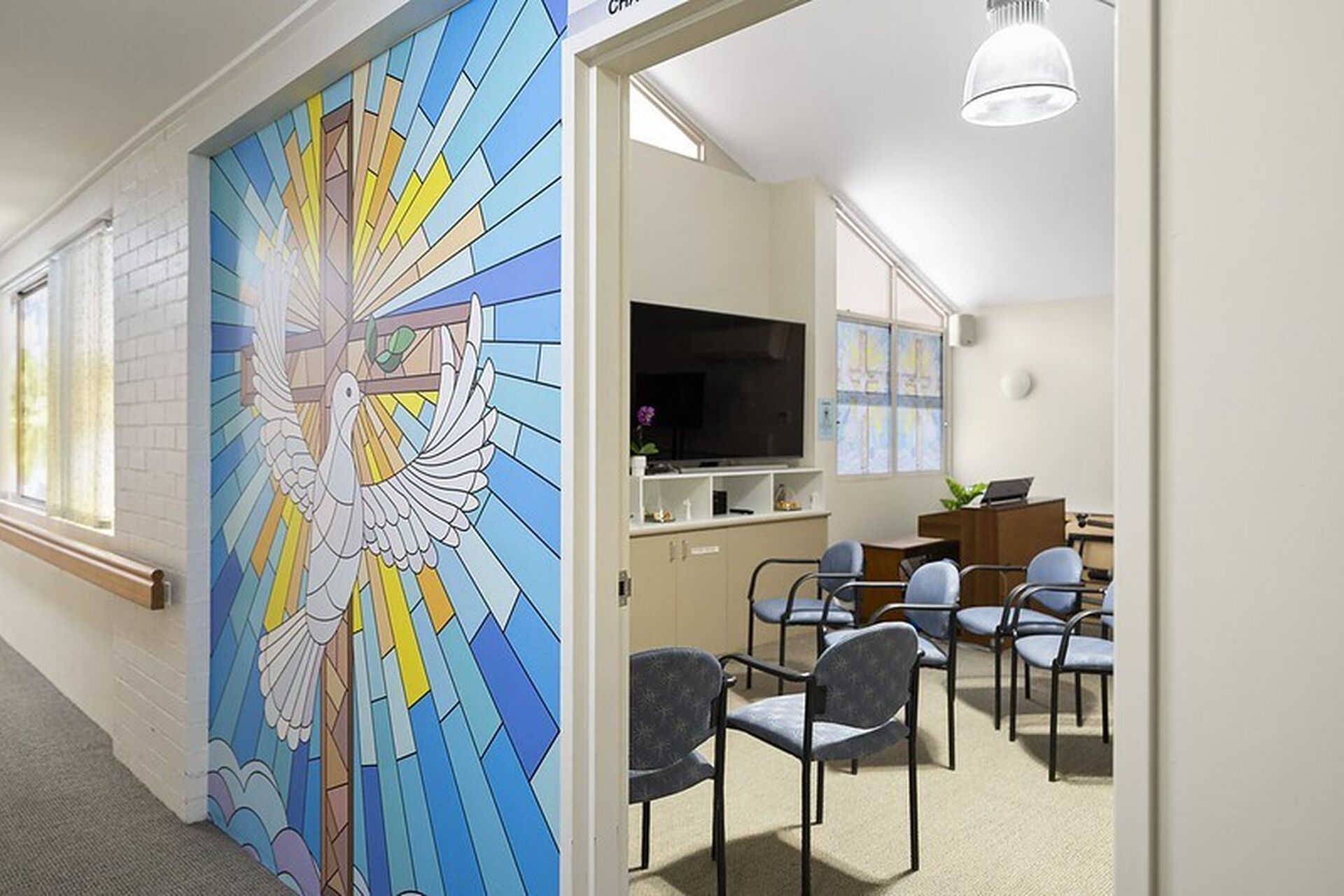 a chapel at dorothy henderson lodge aged care home in macquarie park nsw northern sydney