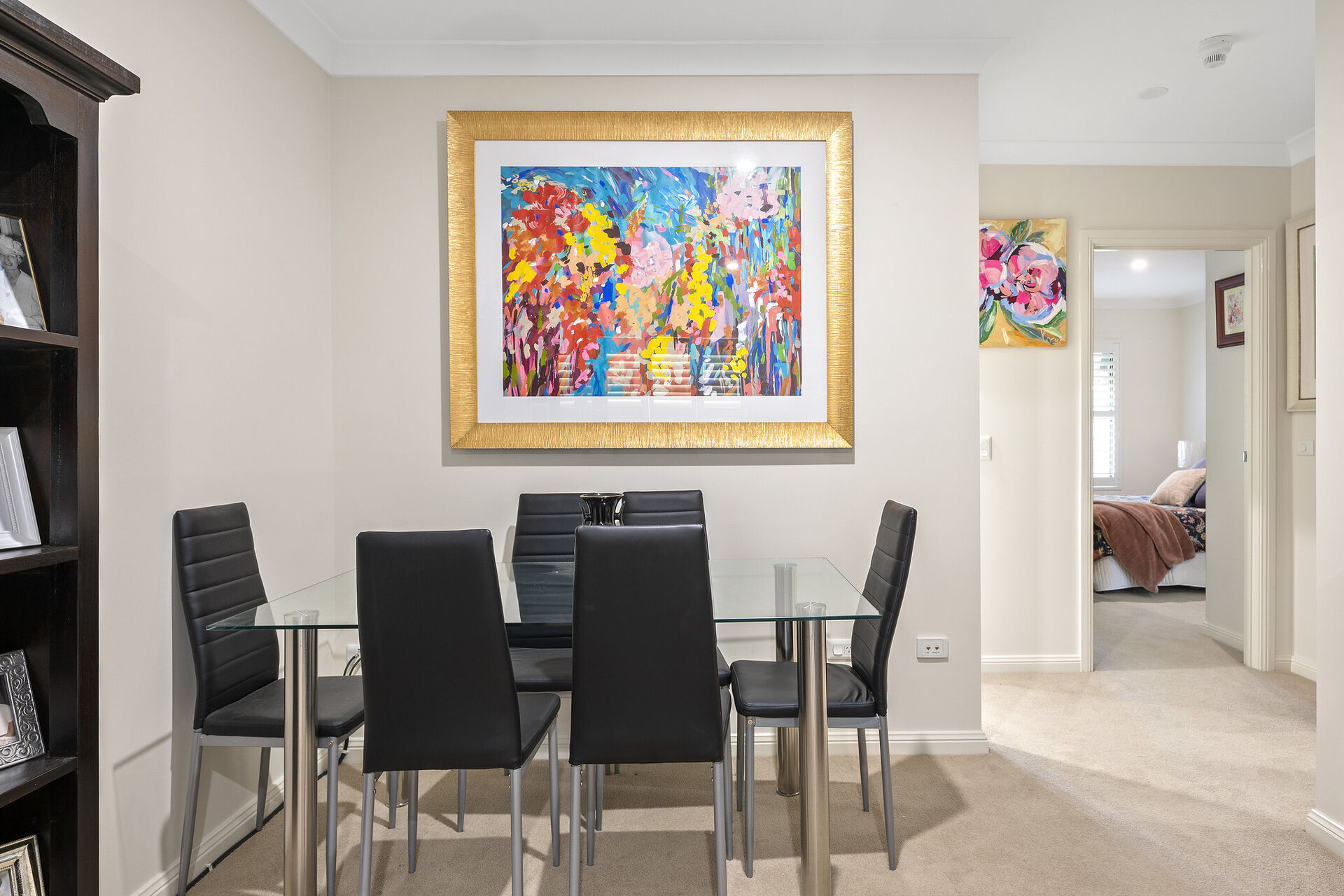furnished dining room at baptistcare blue hills retirement village in prestons nsw