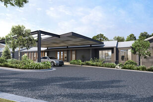 front driveway of baptistcare caloola residential aged care home for low care and dementia care