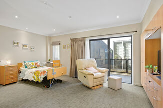 spacious single room for elderly aged care resident including dementia care in baptistcare durham green centre in menangle nsw