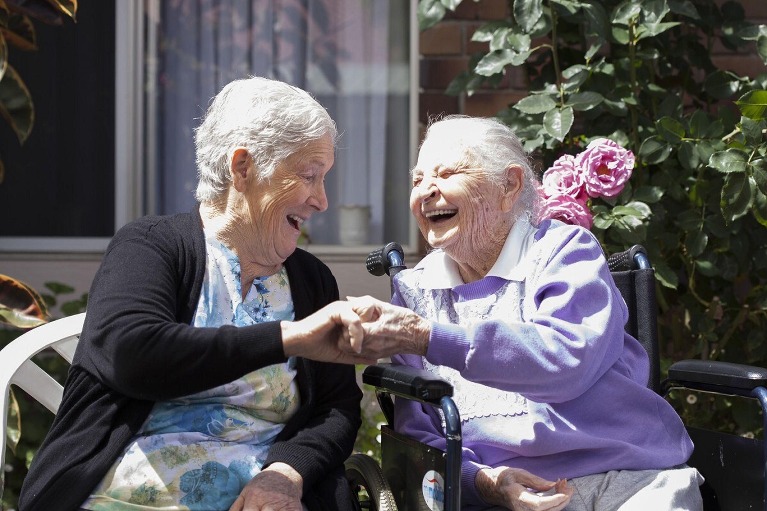 Family reunion at Moonya Residential Aged care in Manjimup