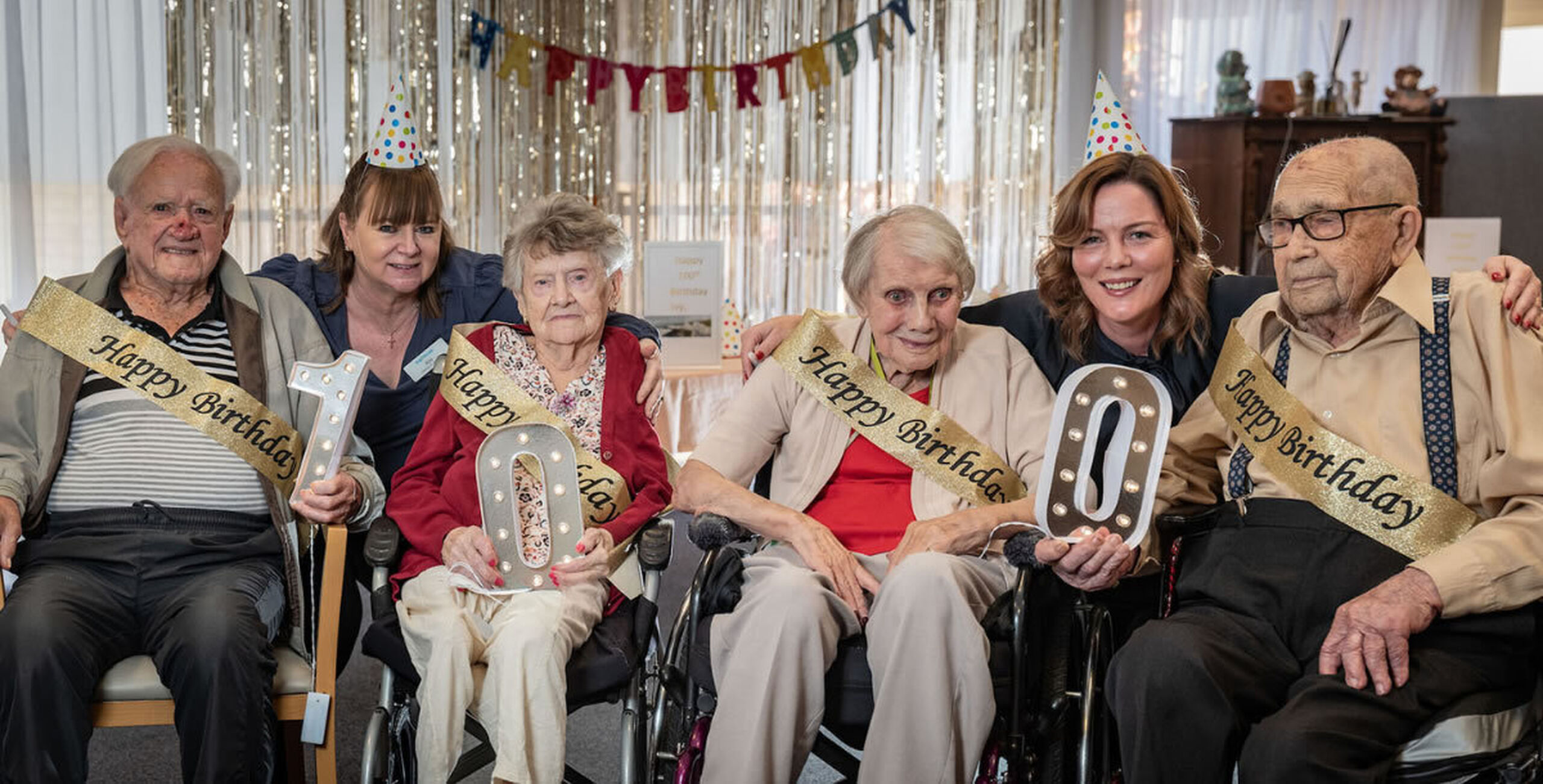 Four seniors at Baptistcare Gracehaven celebrate 100th birthday