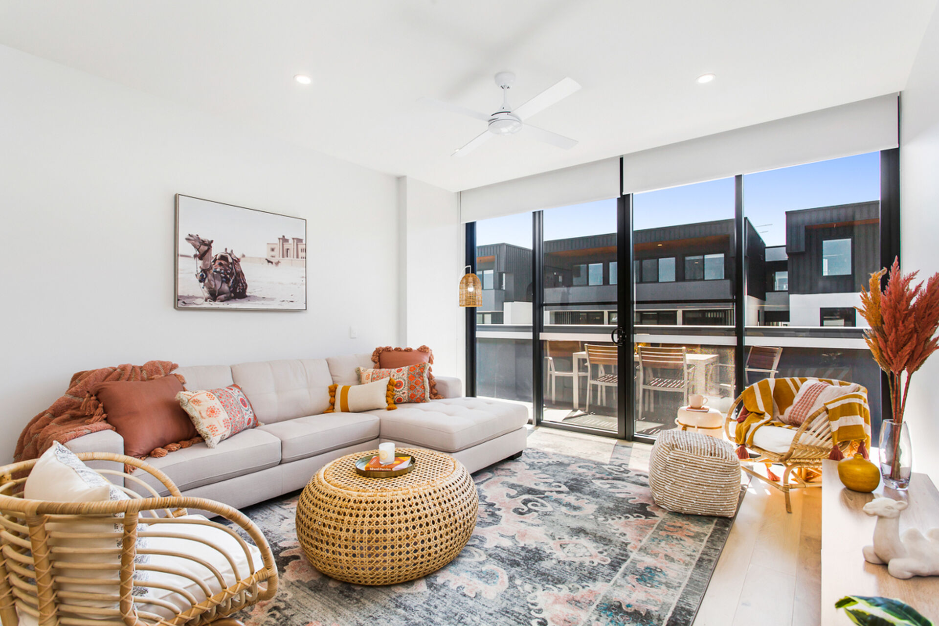 modern spacious lounge room with natural light at baptistcare gracewood retirement village in kellyville hills district
