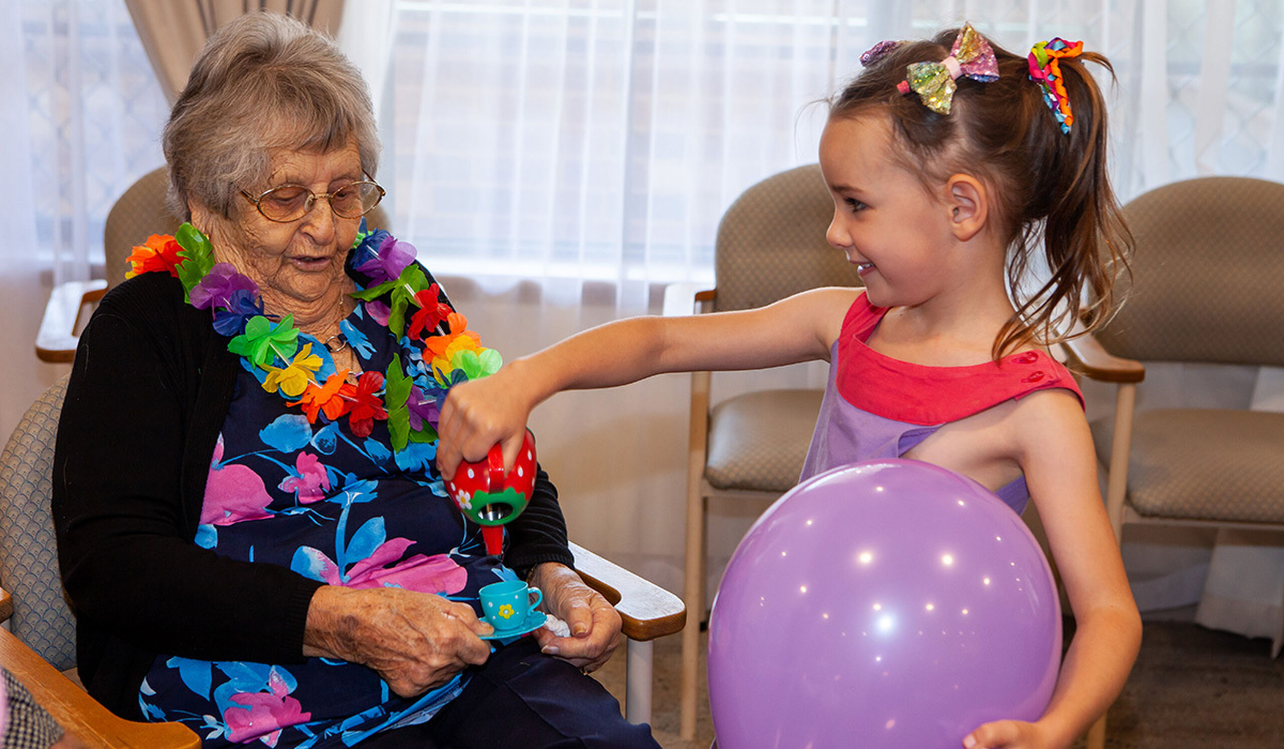 Intergenerational playgroup fosters new friendships at William Carey Court Residential Care