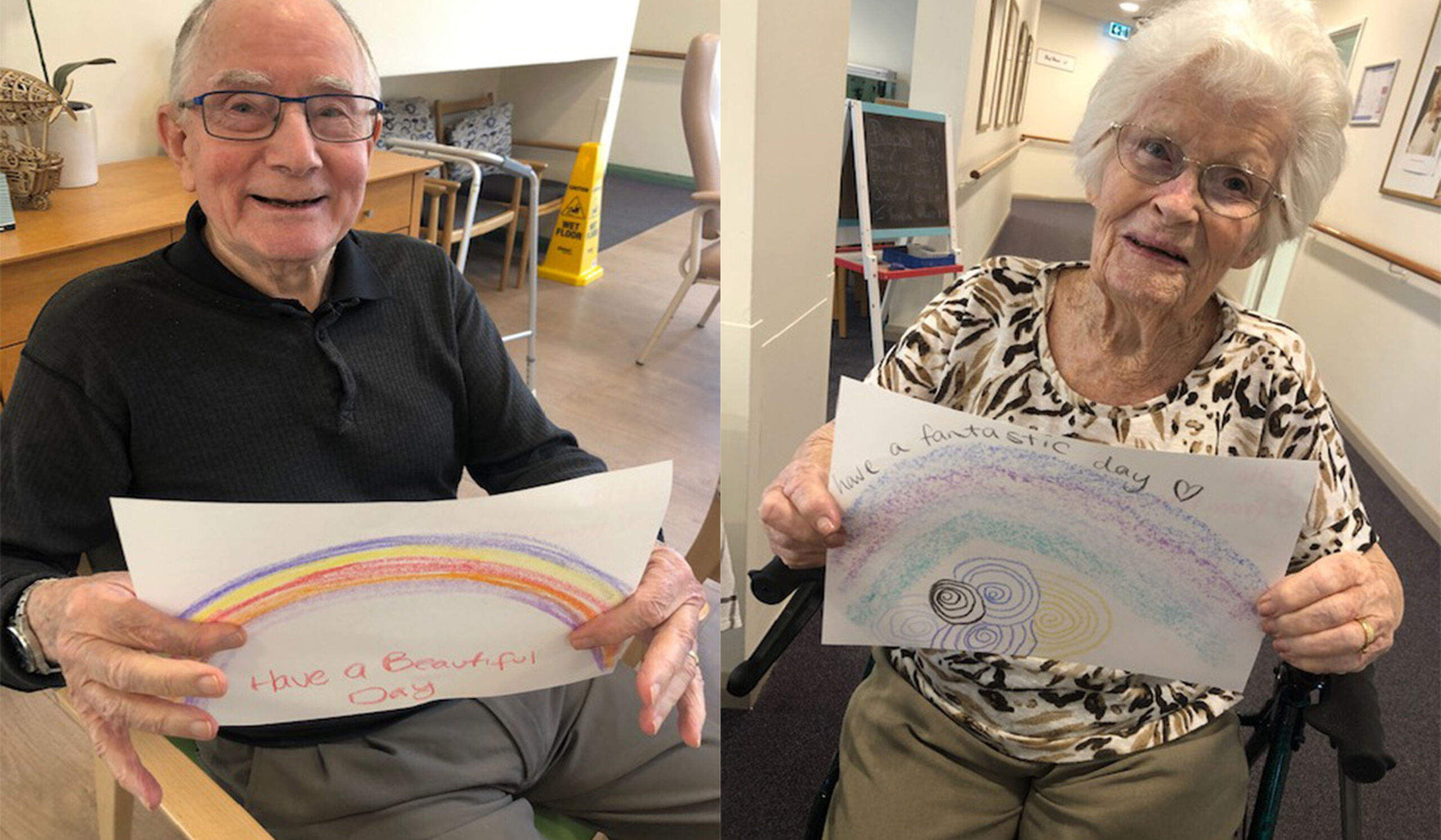 Mias rainbow connection with Gracehaven Residential Aged Care residents