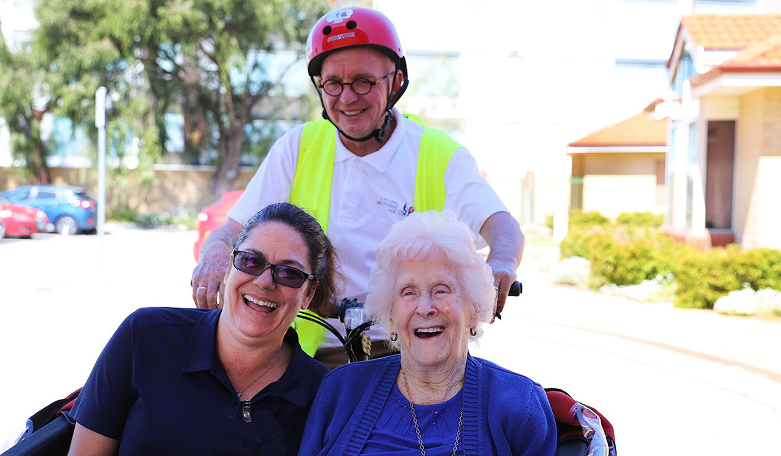Pedal power arrives at Gracehaven Residential Care in Rockingham