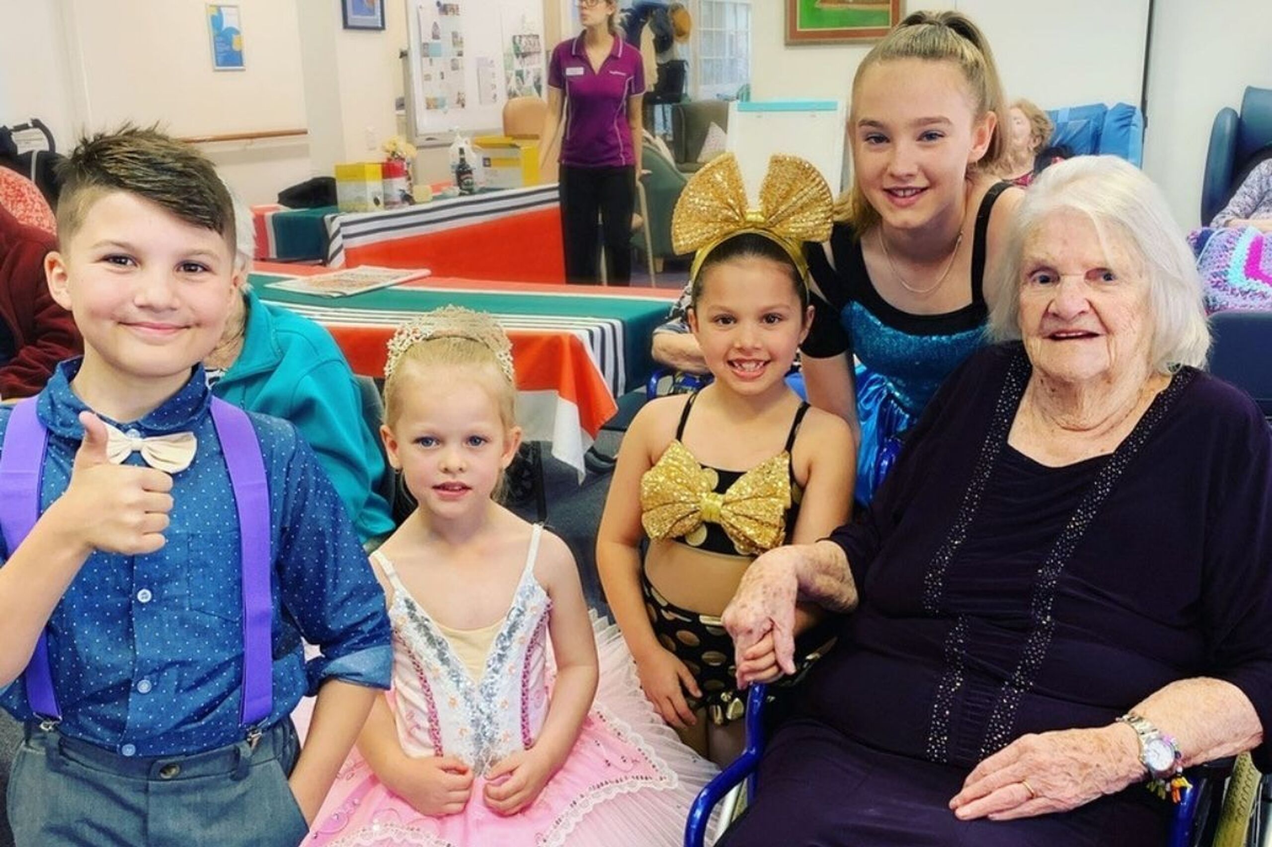 Performing still a family affair for a Gracehaven residential aged care resident in Rockingham