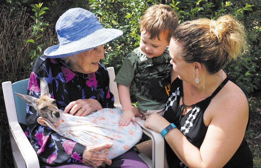 Playgroup for the young and young at heart at Yallambee residential care