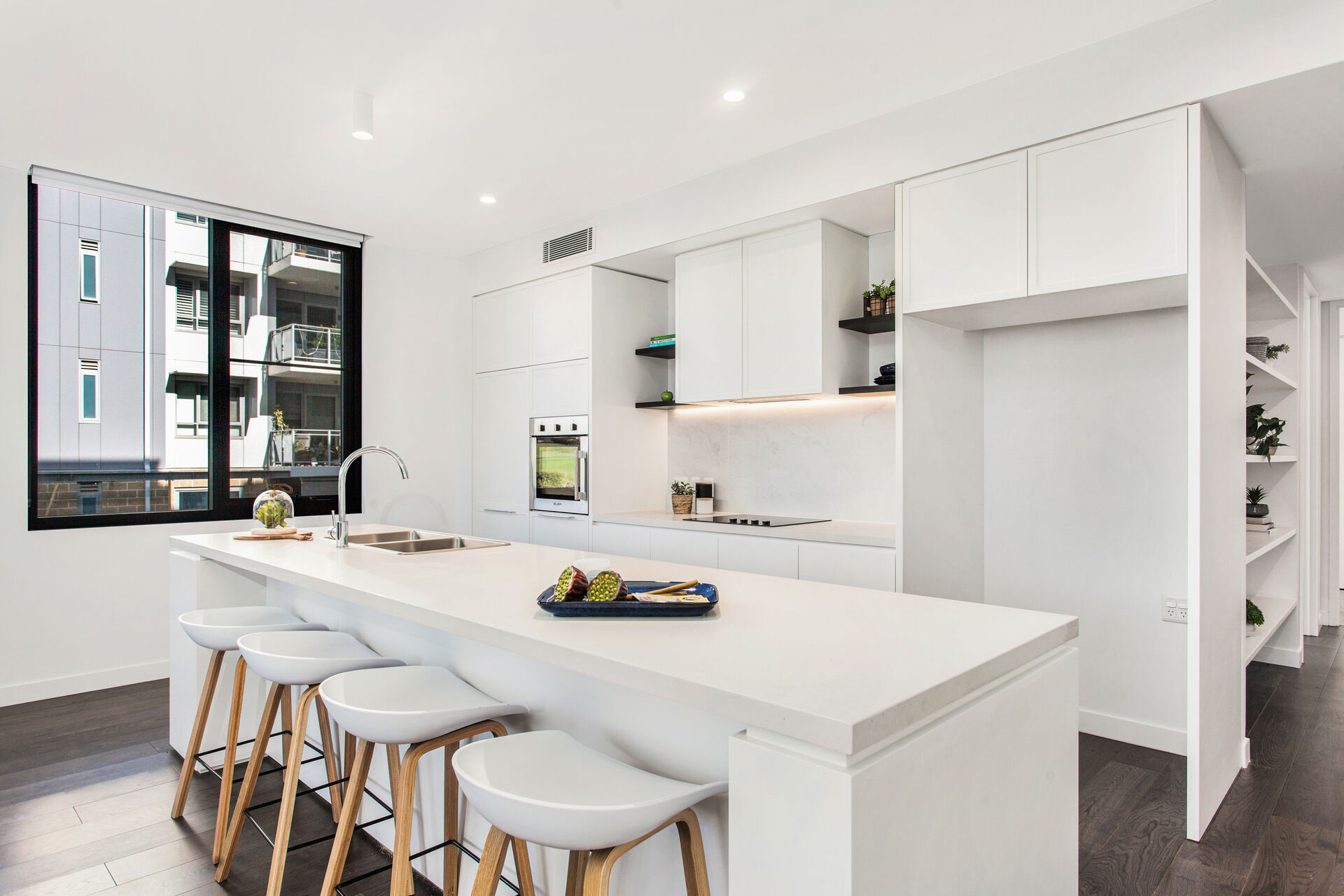 modern kitchen at baptistcare gracewood retirement village in kellyville hills district