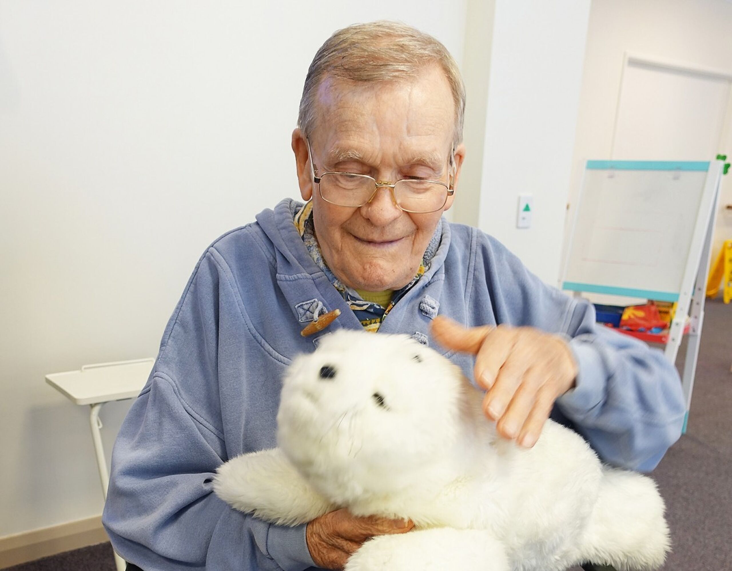 Robotic therapy seal provides comfort to people living with dementia