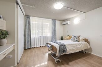 spacious single room for elderly aged care resident including dementia care in baptistcare cooinda court macquarie park nsw northern sydney residential aged care home