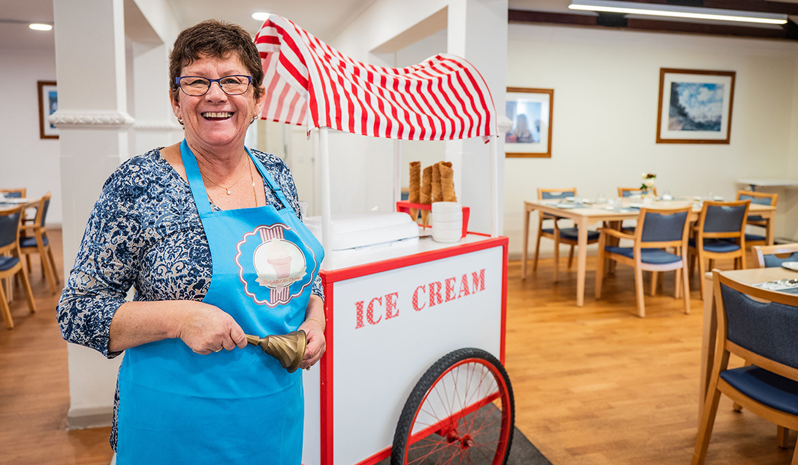 Virtual ice cream round brings joy to Baptistcare Graceford Residential Aged Care residents