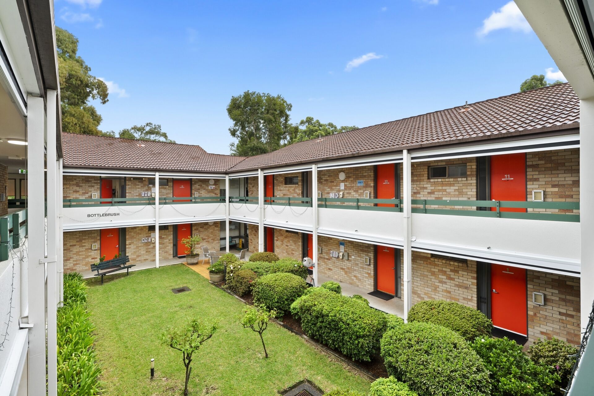 Building complex at aminya centre aged care home in baulkham hills for low care and dementia