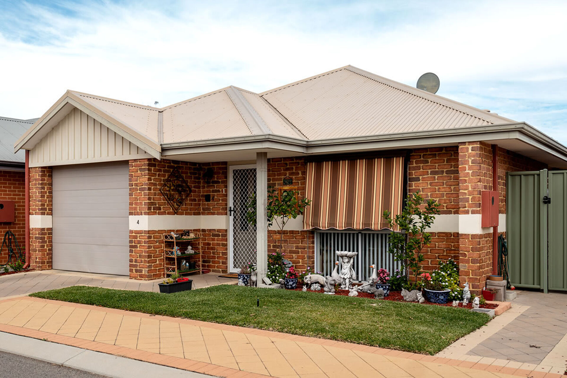 modern frontage of a villa in baptistcare balladong country estate retirement village in york wa