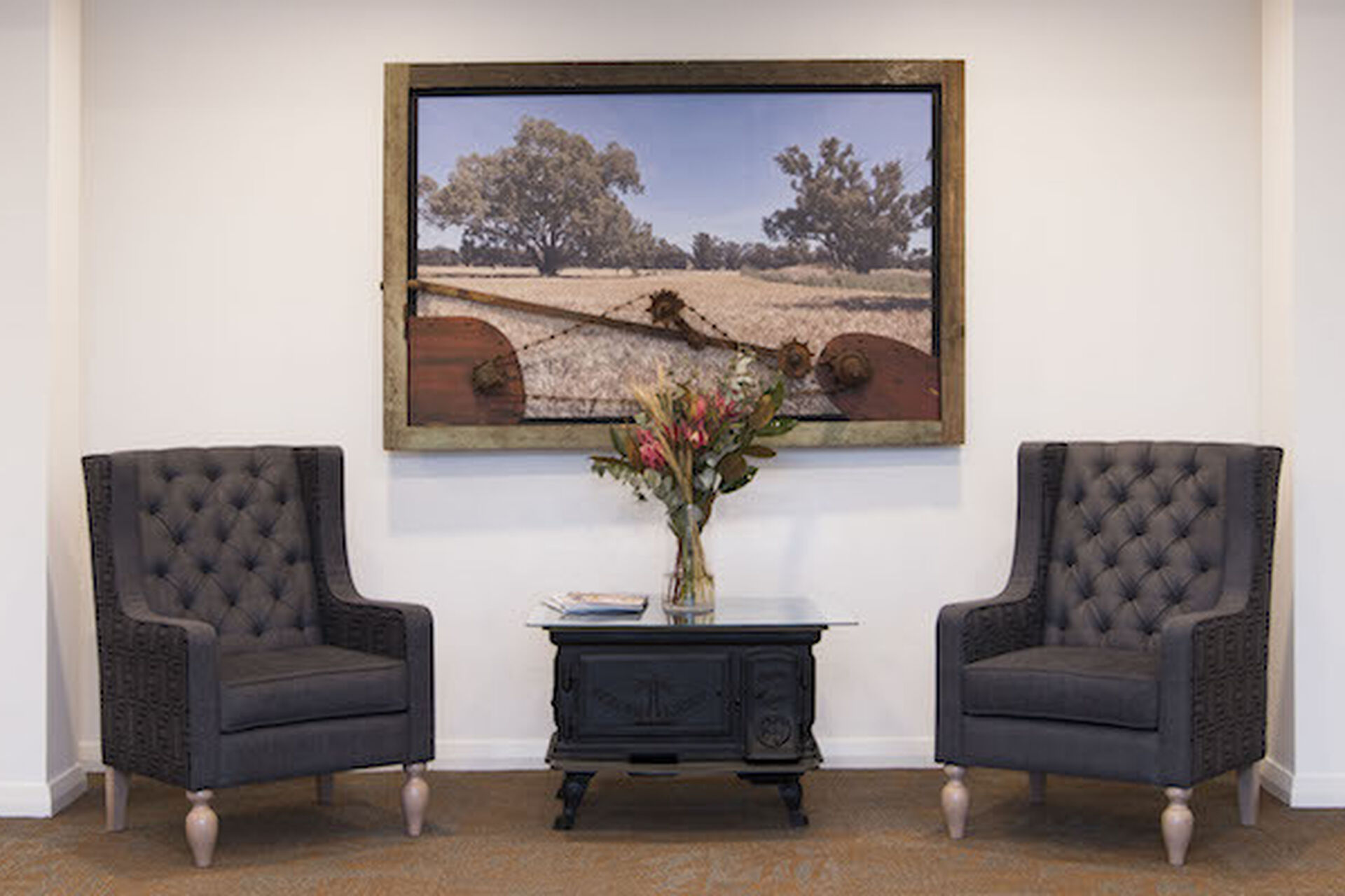 sitting area for nursing home residents at baptistcare kintyre lodge residential aged care home in dubbo