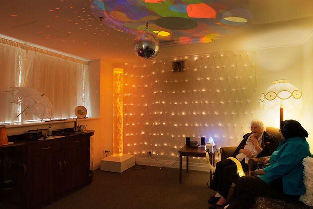 dementia therapy with lights for baptistcare aged care residents with dementia in nursing homes