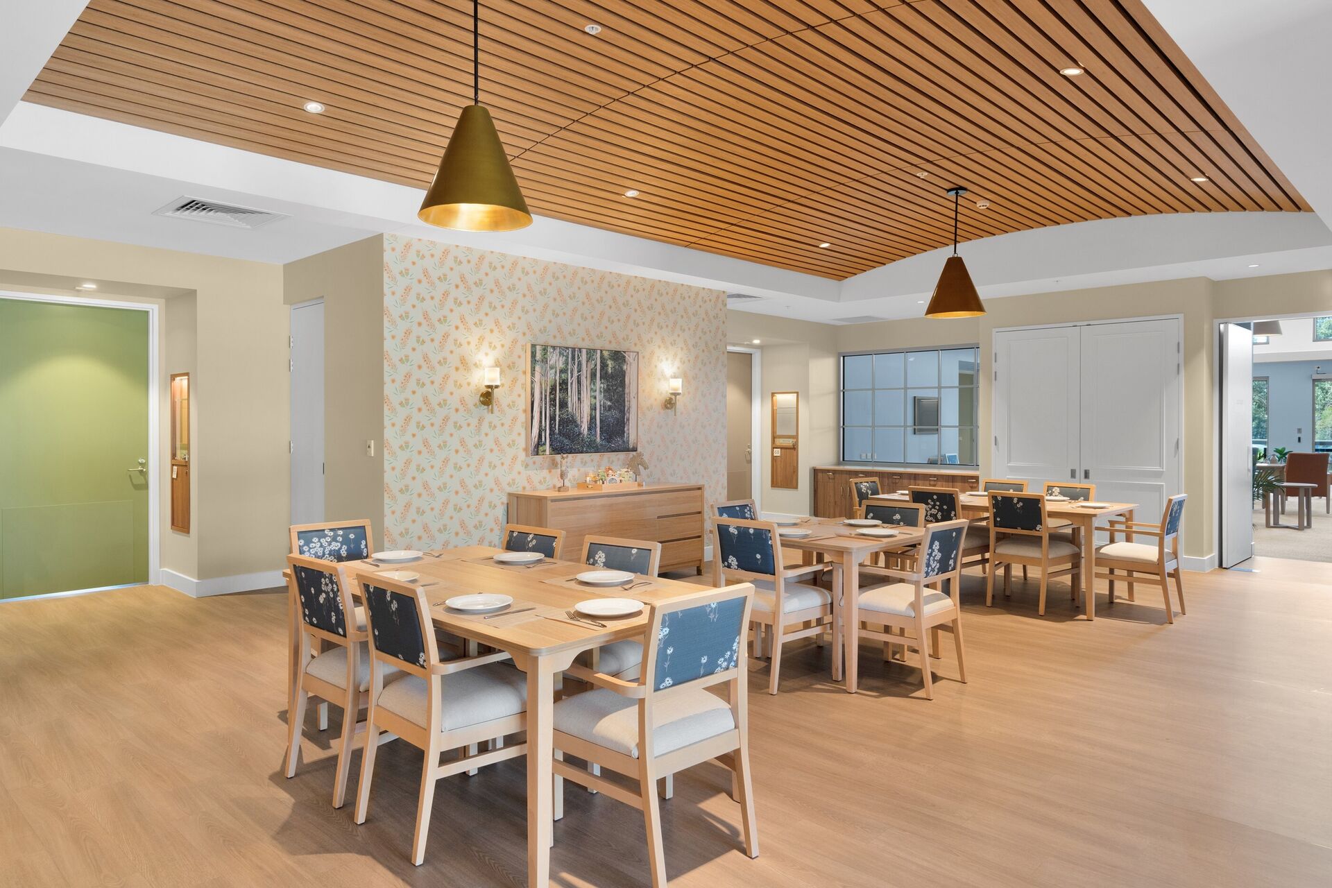 Caloola dining area aged care home resort style