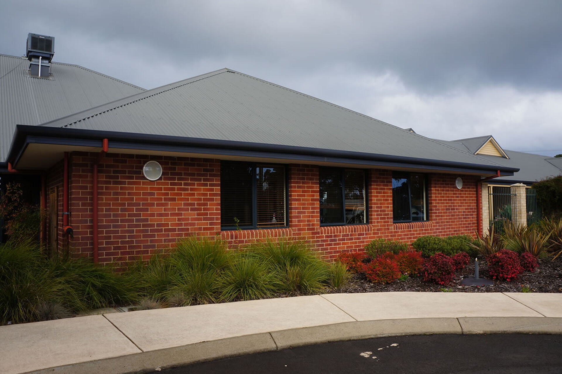 streetscape of baptistcare mirrambeena aged care home in margaret river wa for nursing home residents and dementia care