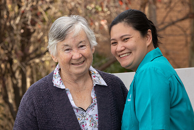independent over 55s resident enjoying independent living in baptistcare retirement village