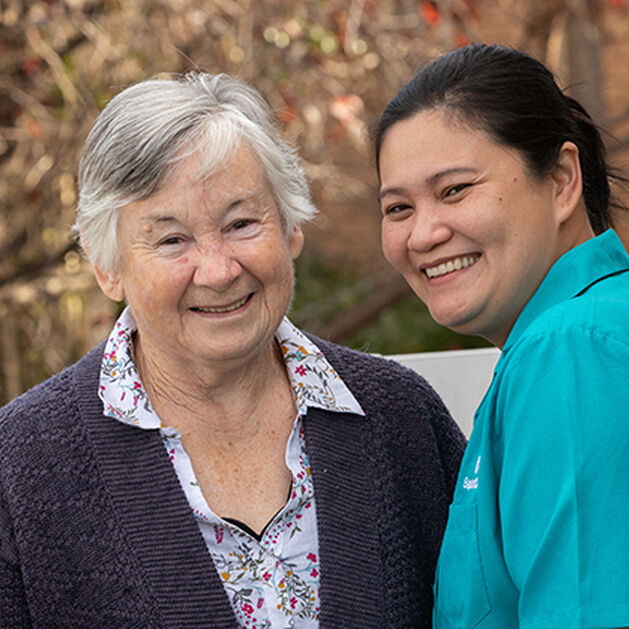 independent over 55s resident enjoying independent living in baptistcare retirement village