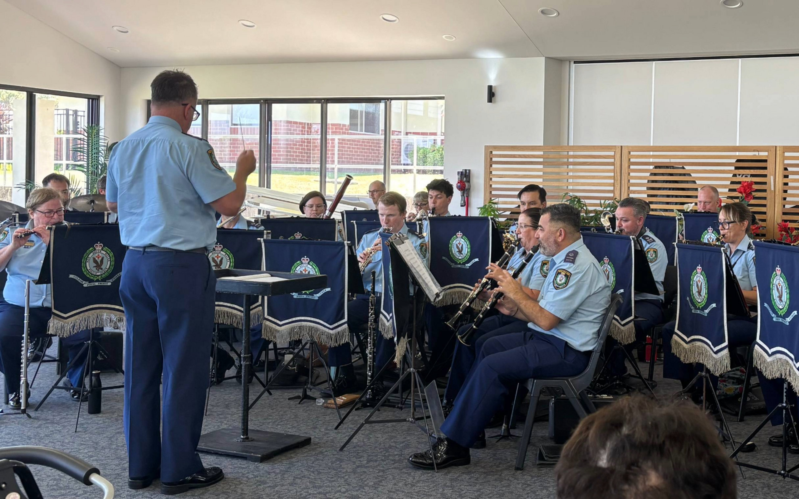 Police band bethshan gardens hero