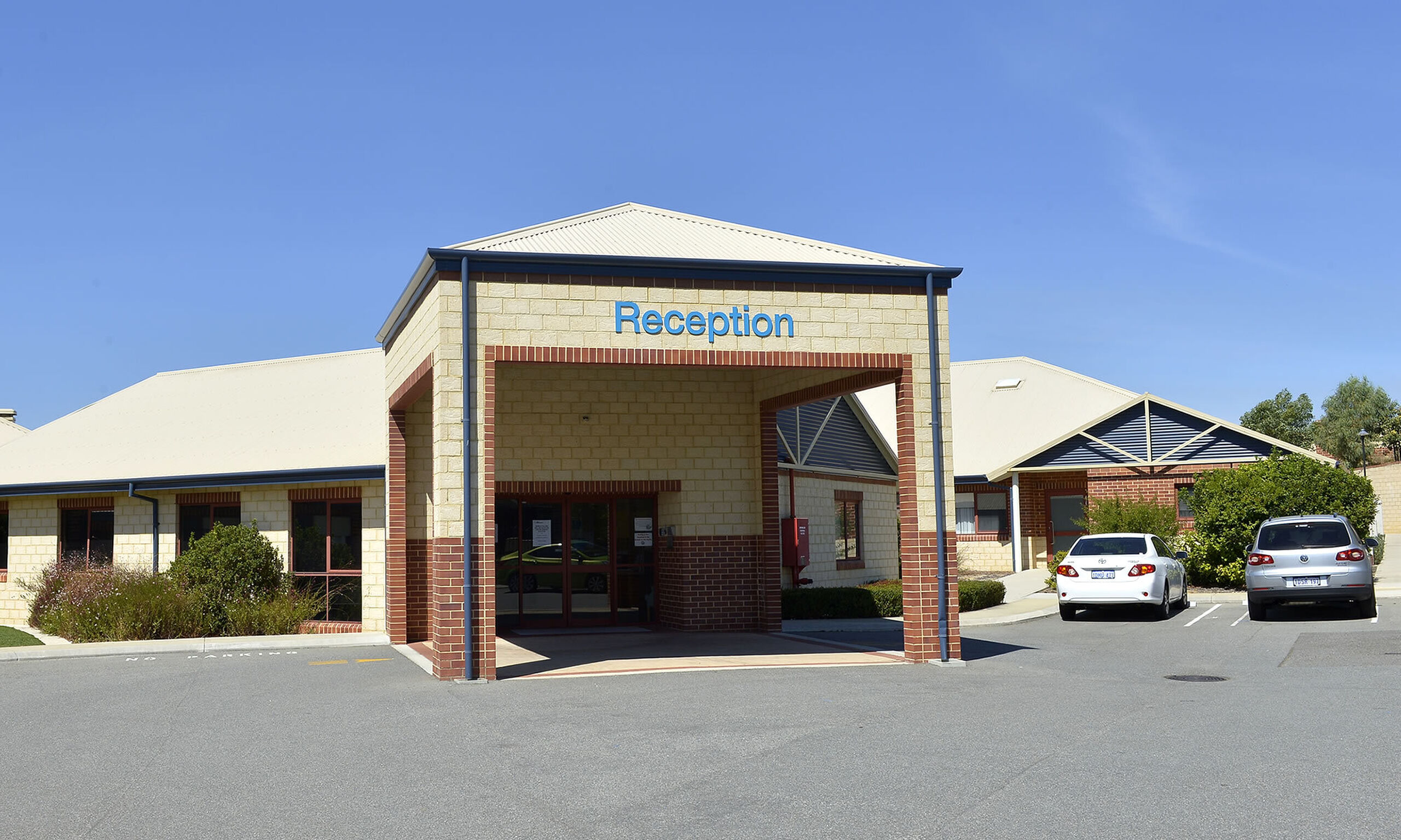 main entry for nursing home residents at baptistcare david buttfield centre aged care home in gwelup wa