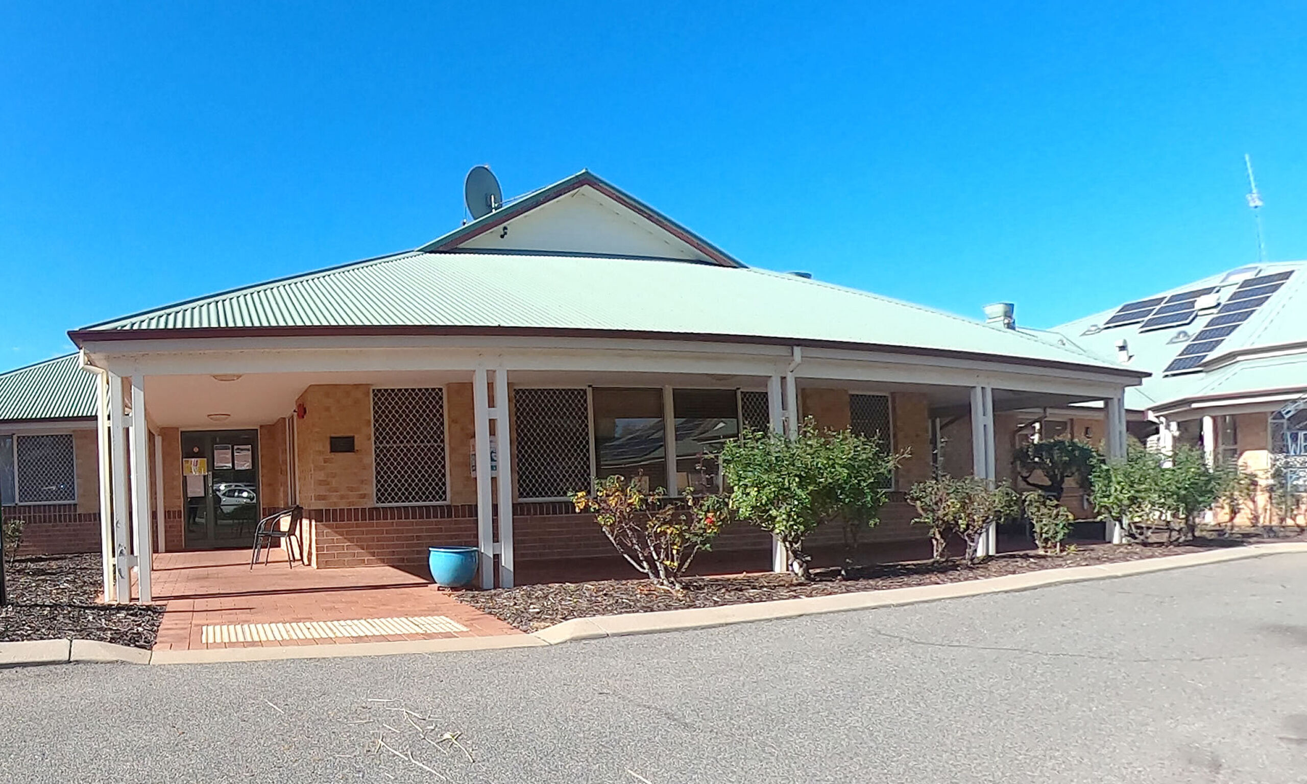 main entry for nursing home residents at baptistcare kalkarni aged care home in brookton wa