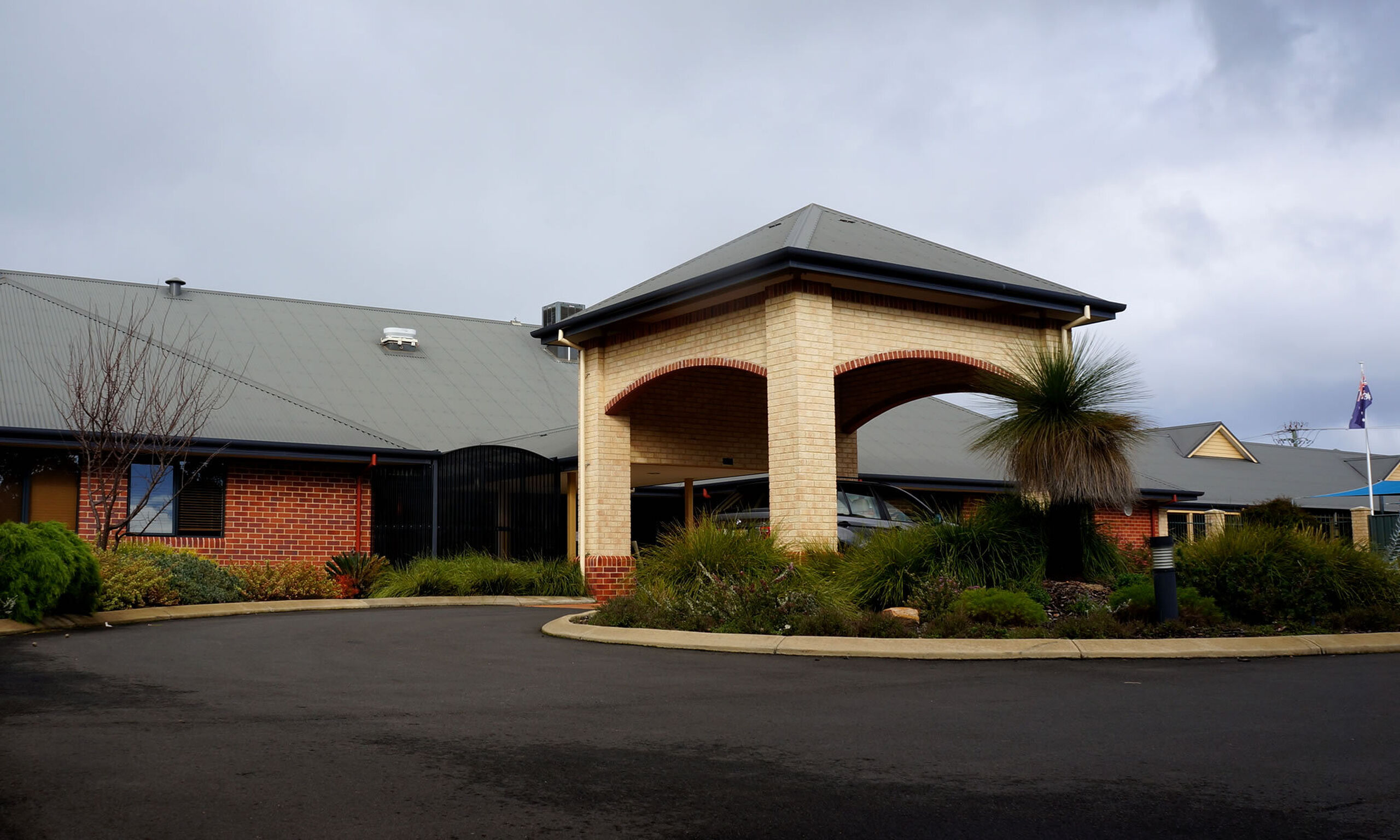 main entry for nursing home residents at baptistcare mirrambeena aged care home in margaret river wa