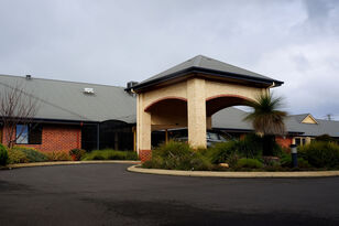 main entry for nursing home residents at baptistcare mirrambeena aged care home in margaret river wa