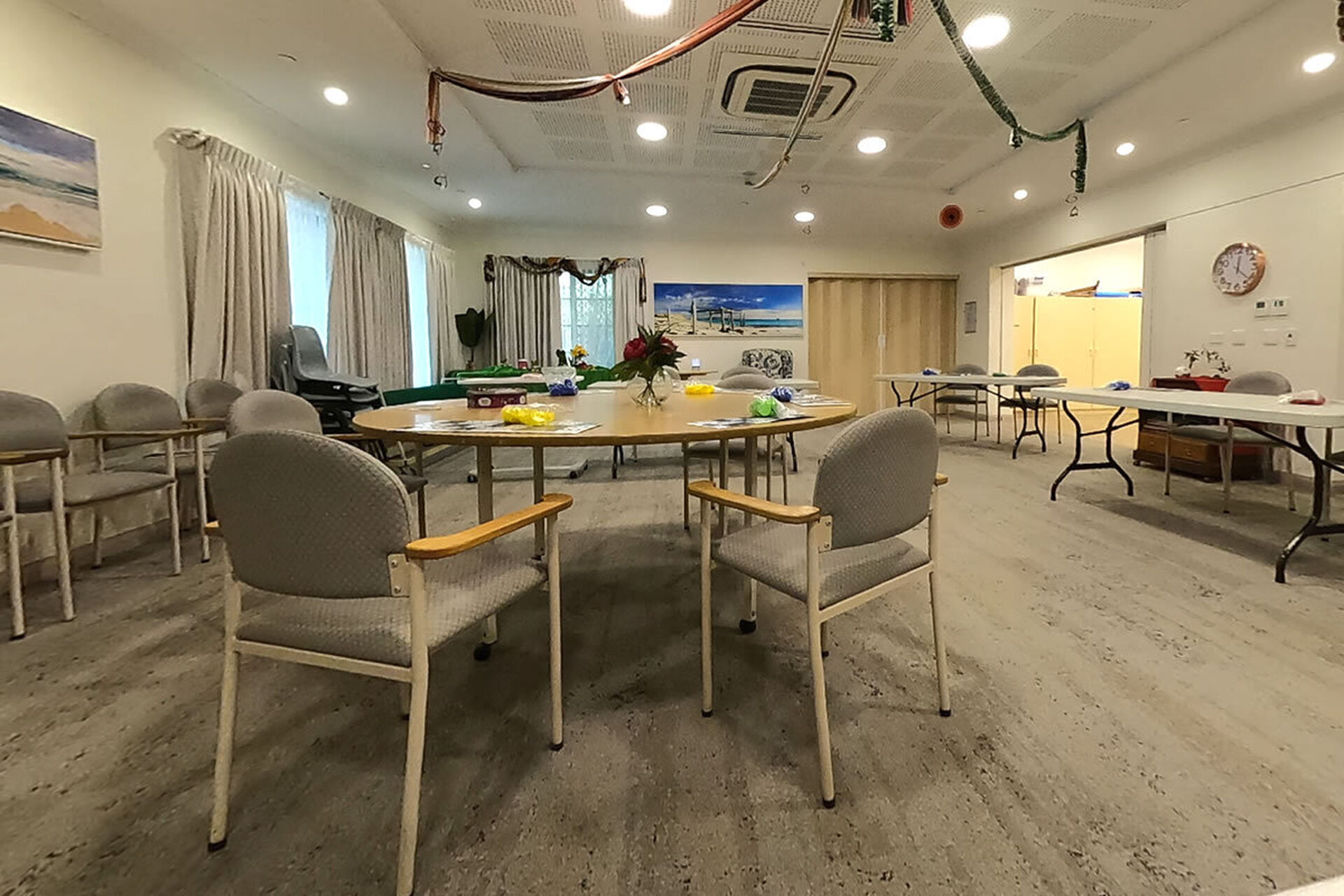 modern activities room for nursing home residents at baptistcare william carey court aged care home in busselton wa