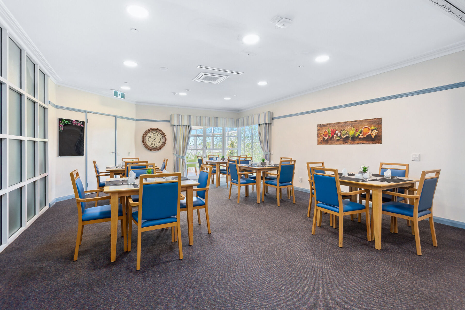 dining room at baptistcare bethel aged care home in albany wa for nursing home residents to explore