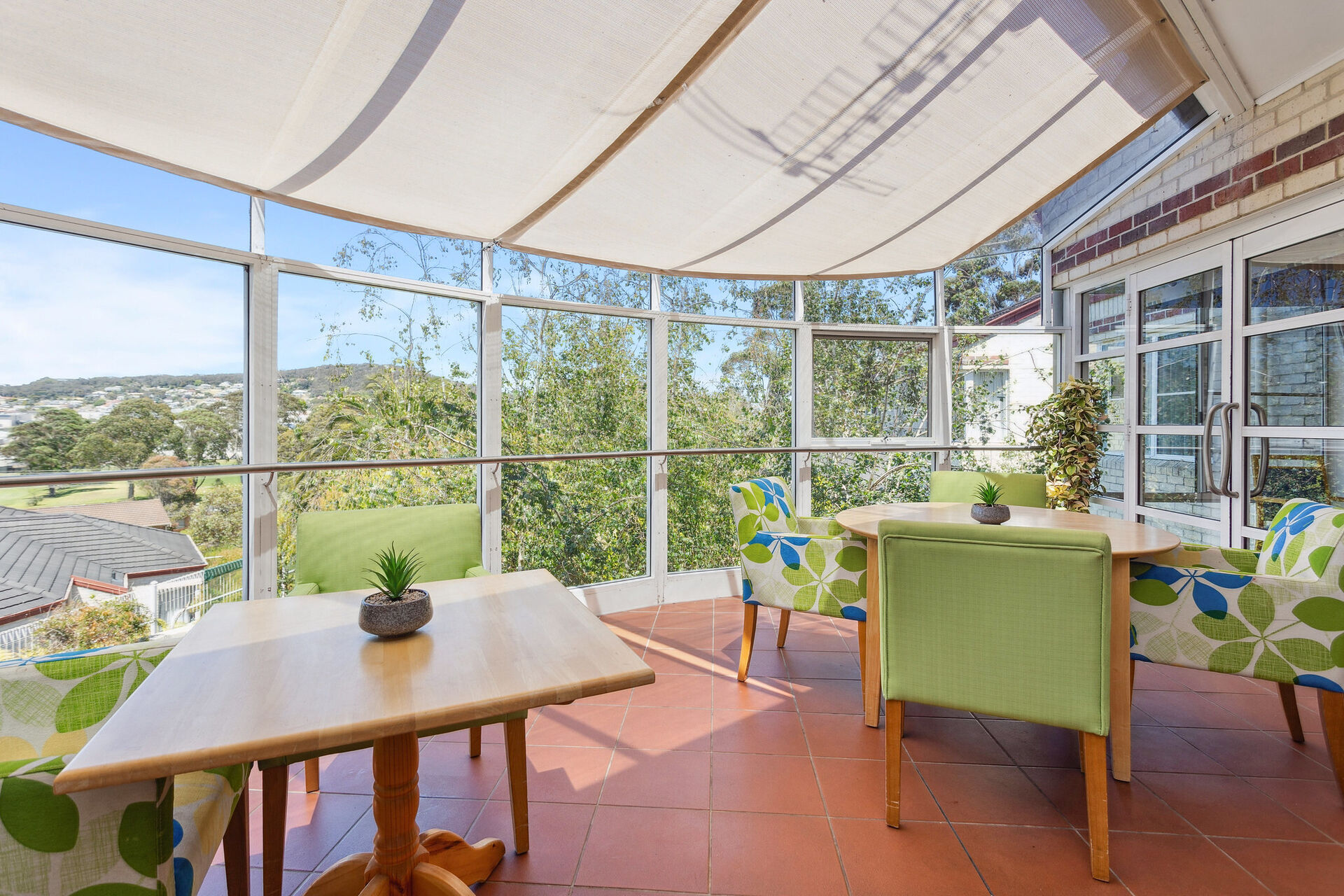 spacious sun room for nursing home residents at baptistcare bethel aged care home in albany wa