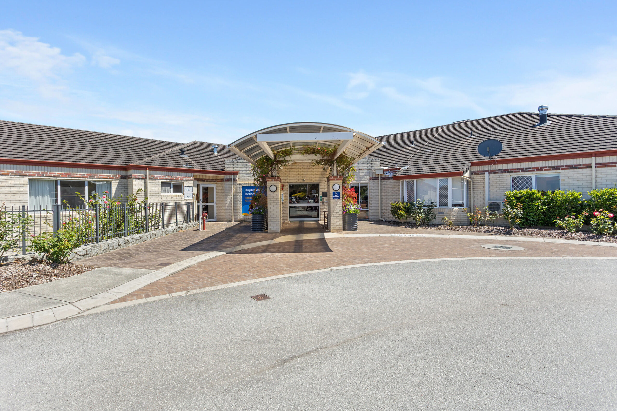 main entry for nursing home residents at baptistcare bethel aged care home in albany wa