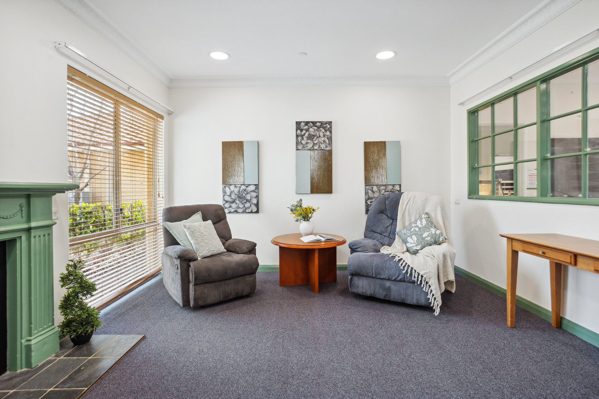 peaceful lounge area for nursing home residents at baptistcare gracehaven aged care home in rockingham wa