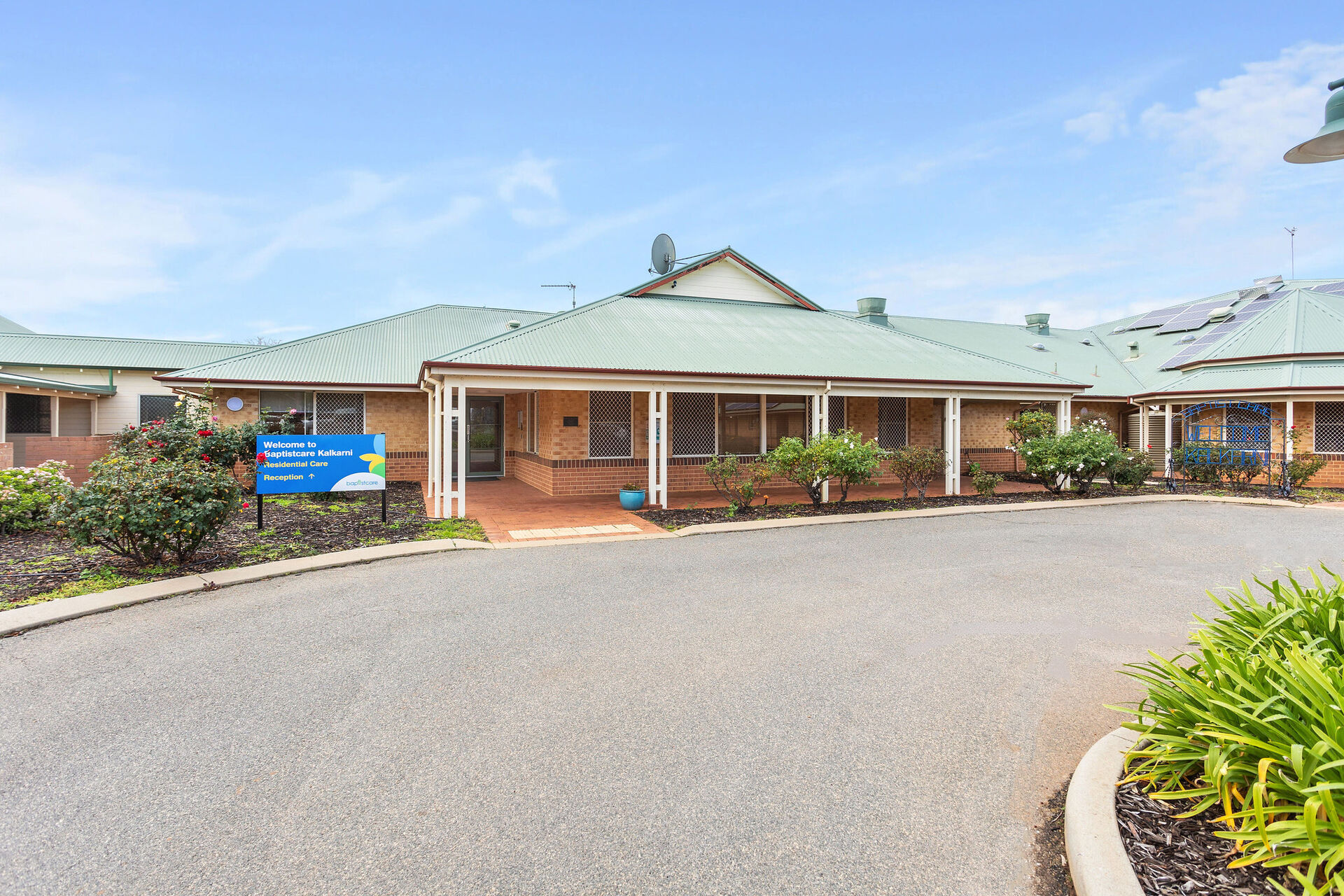 streetscape of baptistcare kalkarni nursing home brookton wa for elderly aged care residents