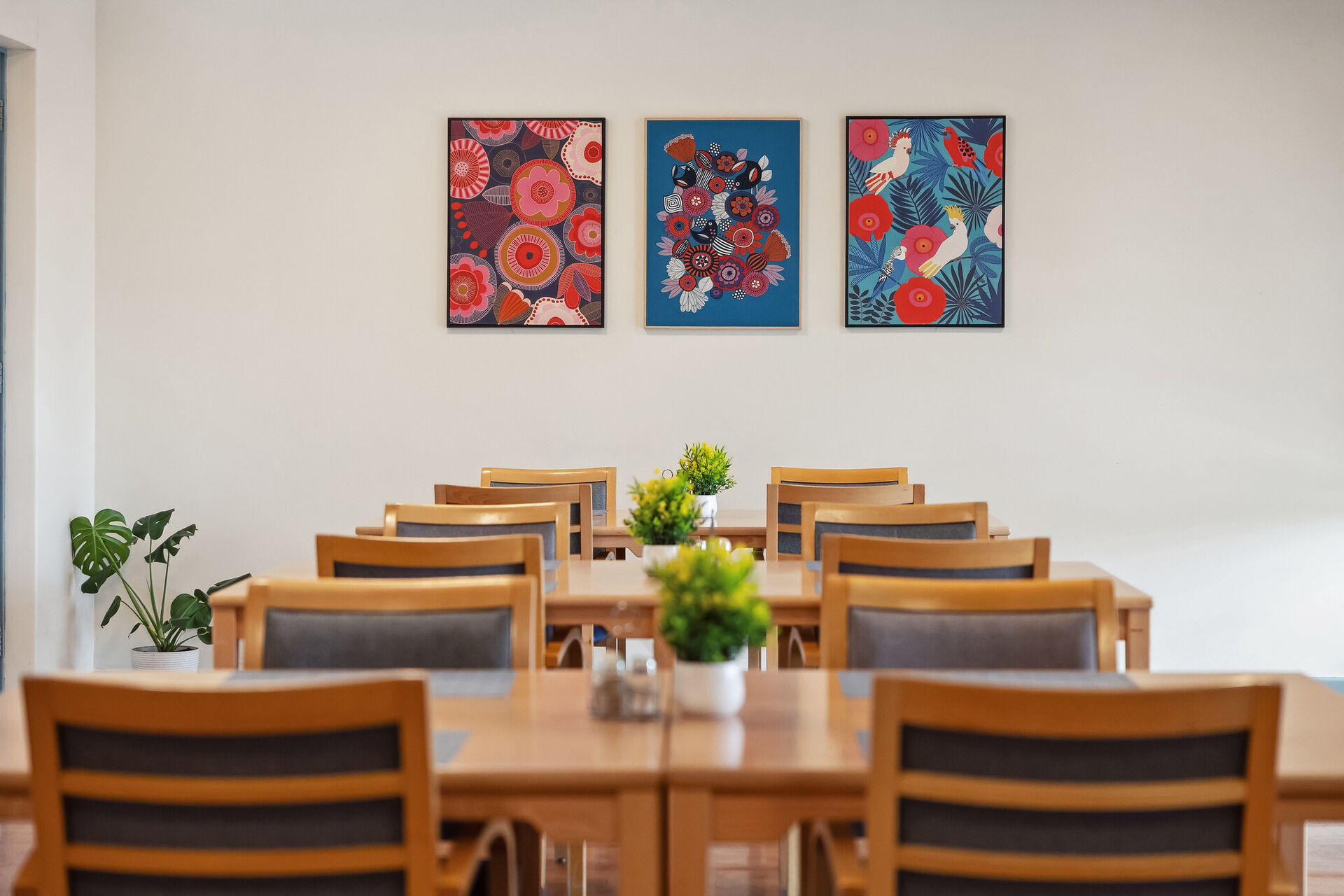 dining room at baptistcare moonya aged care home in manjimup wa for nursing home residents and dementia care