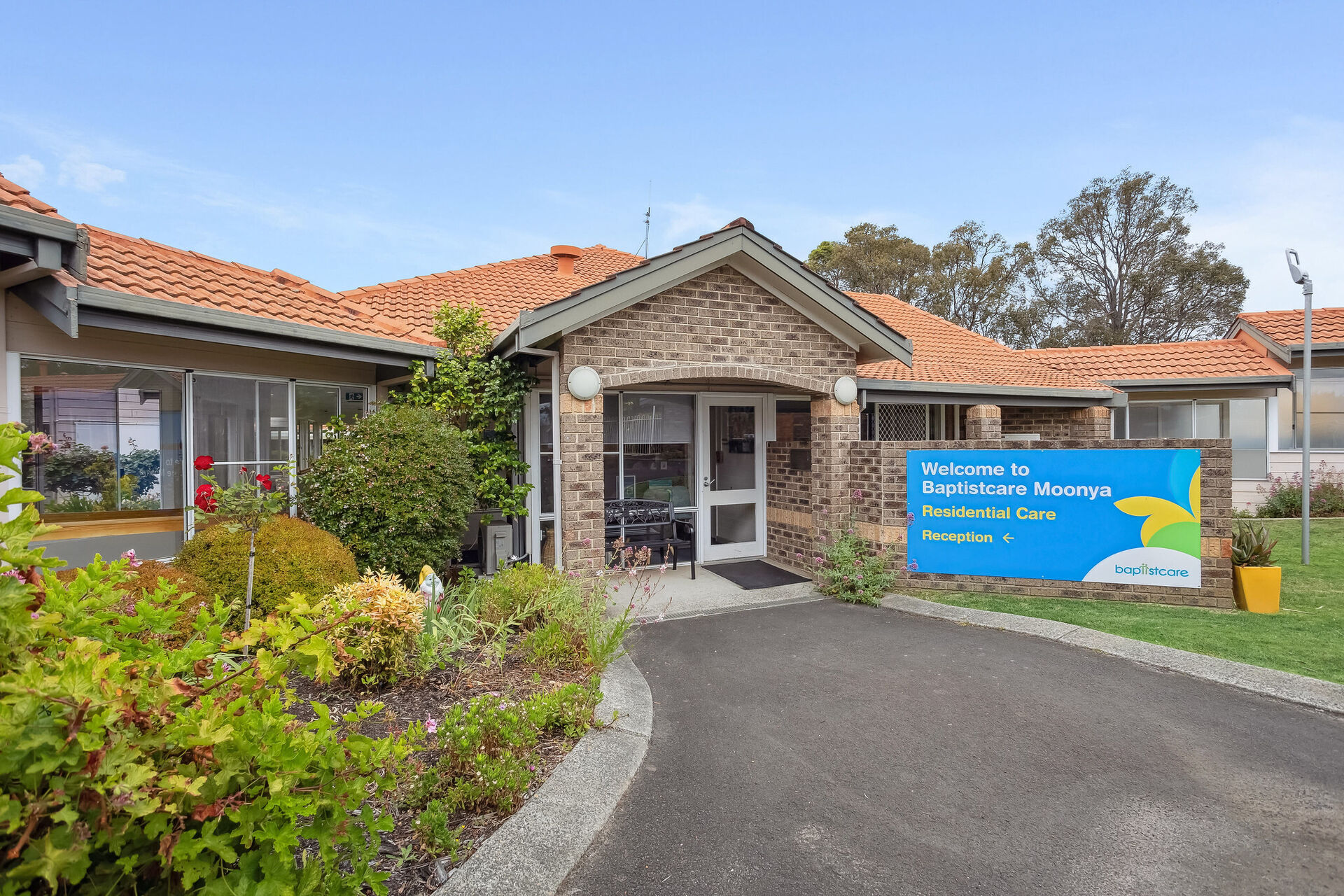 streetscape of baptistcare moonya aged care home in manjimup wa for nursing home residents and dementia care