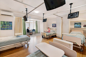 nursing home room for three elderly aged care residents including dementia care in baptistcare aminya centre residential aged care home