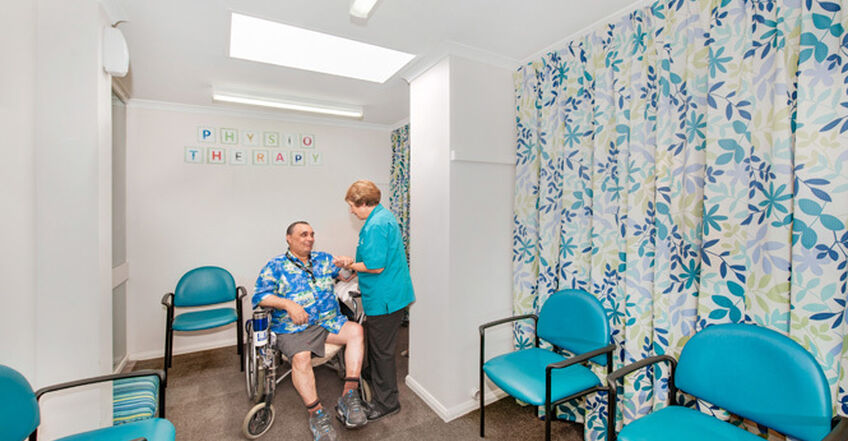 nursing home therapy room for aged care residents at baptistcare aminya centre residential aged care home