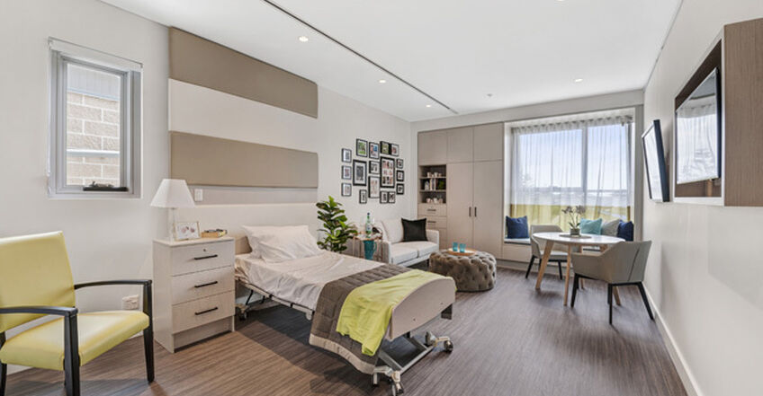 spacious premium single room for elderly aged care resident including dementia care in baptistcare gracewood centre residential aged care home in kellyville hills district