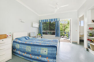 spacious single room for elderly aged care resident including dementia care in baptistcare maranoa centre residential aged care home in alstonville far north coast