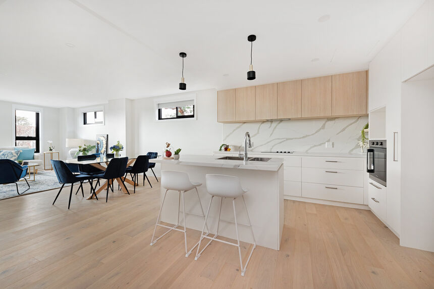 kitchen area area at one of BaptistCare’s retirement villages Canberra