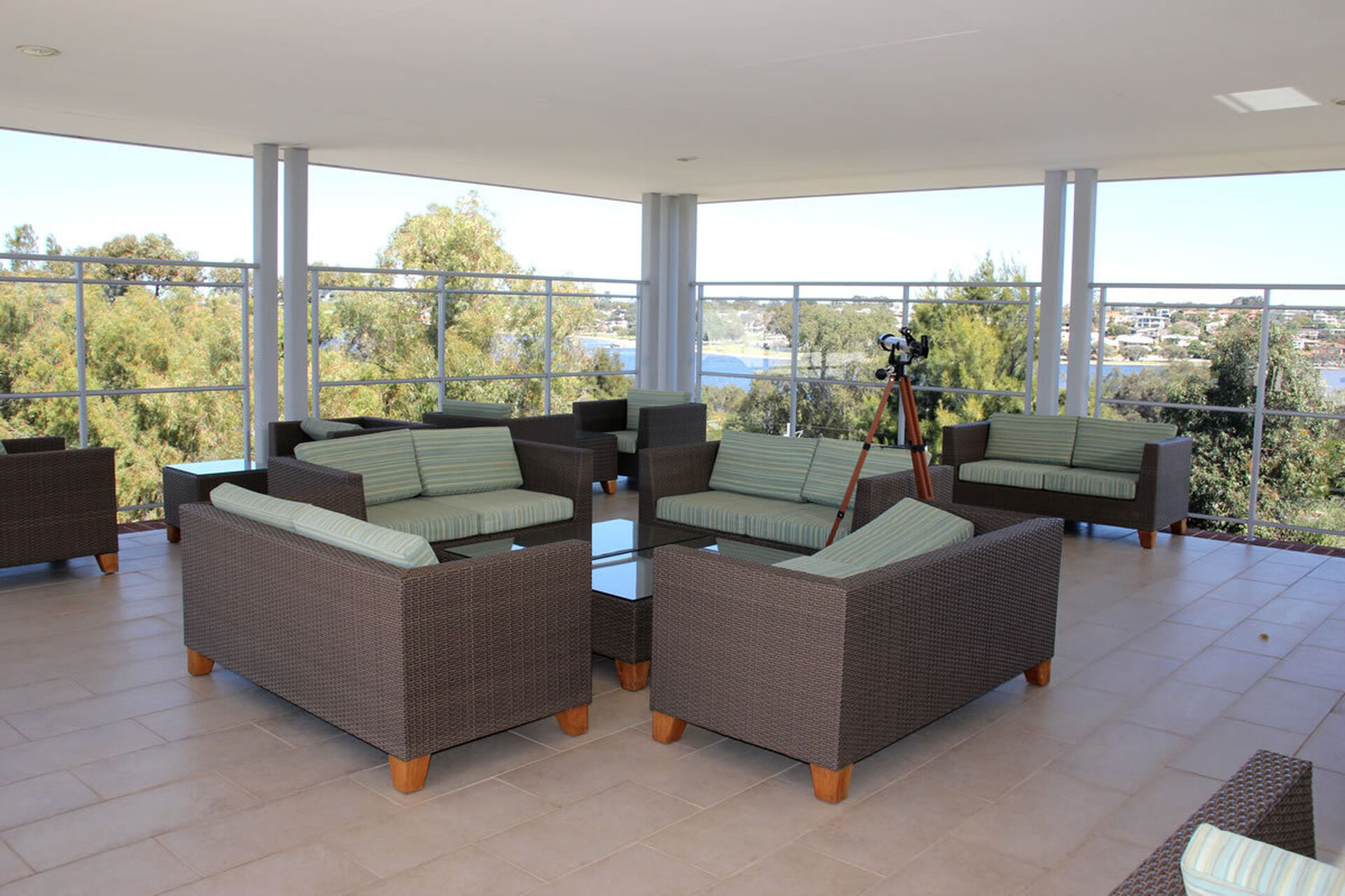 roof top entertainment area available for all residents at baptistcare riverside retirement village in salter point wa