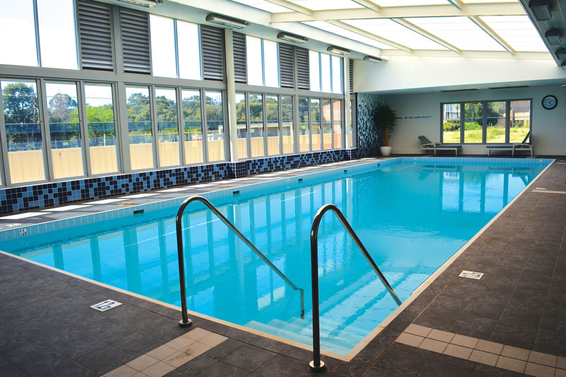 indoor heated swimming pool available for all residents at baptistcare riverside retirement village in salter point wa